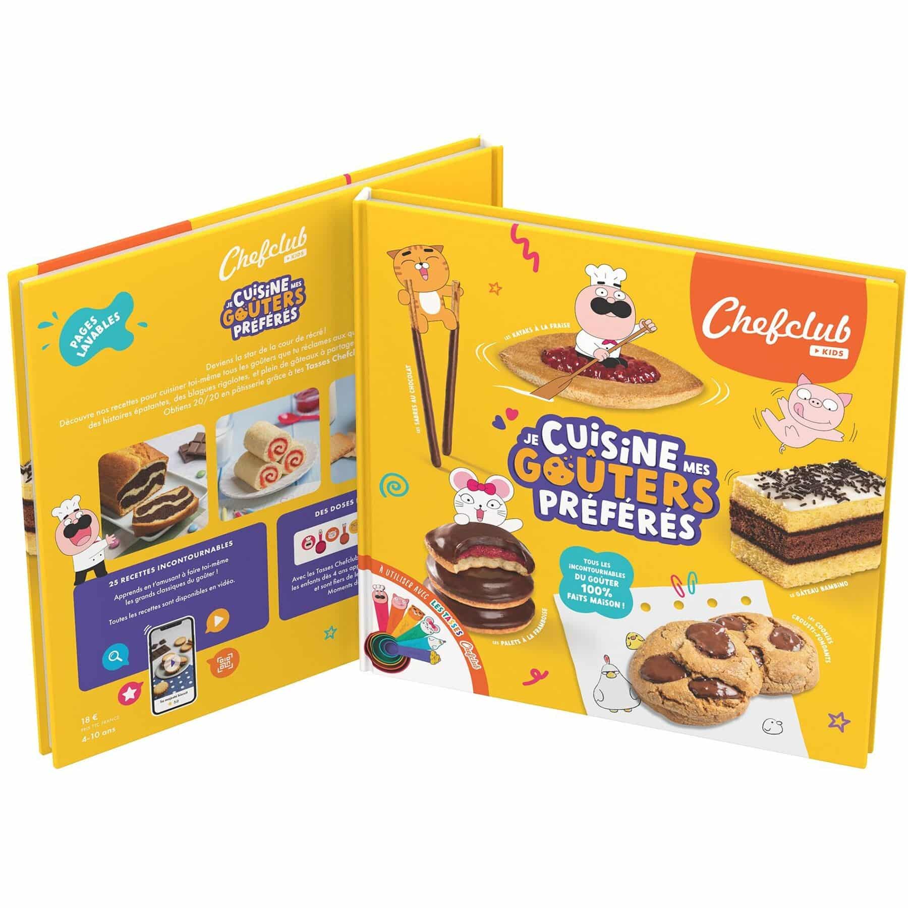 Livre de cuisine pour enfant Je cuisine mes goûters préférés - Chefclub Kids