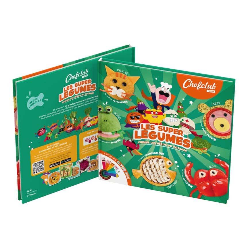 Livre de cuisine pour enfant Les super légumes - Chefclub Kids