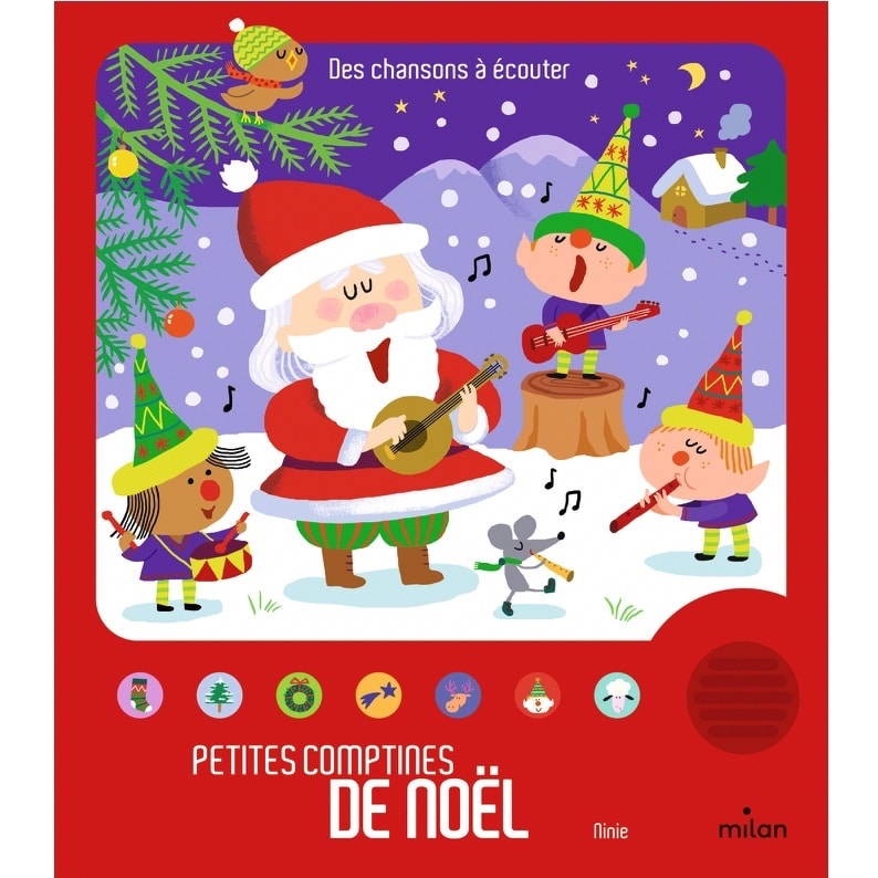 Livre sonore Petites comptines de Noël - Poppik