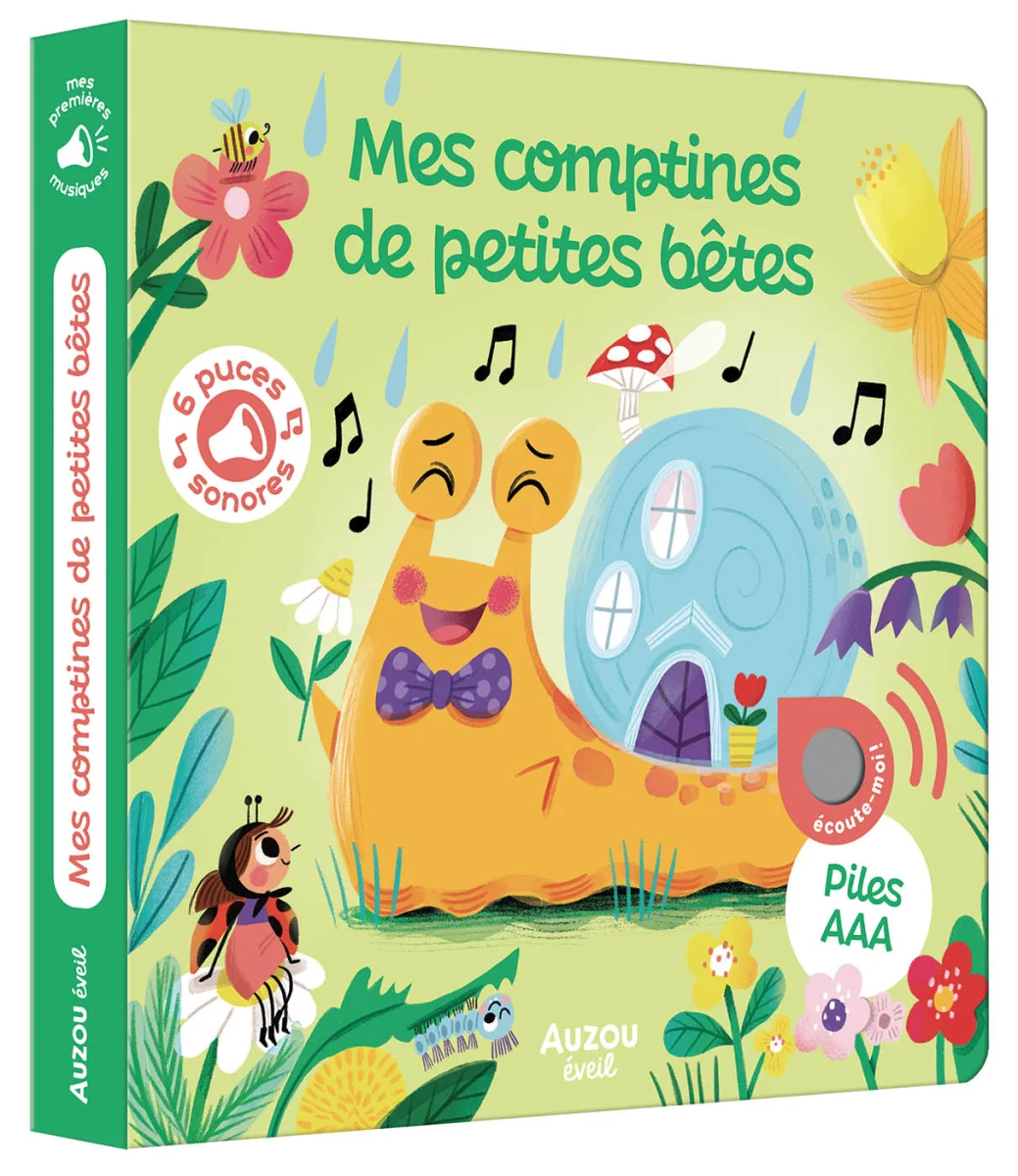 Livre sonores Mes comptines de petites bêtes - Auzou