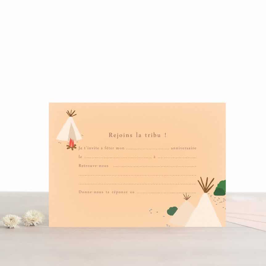 Lot de 8 cartons invitation Jeronimo - Atelier Bobbie