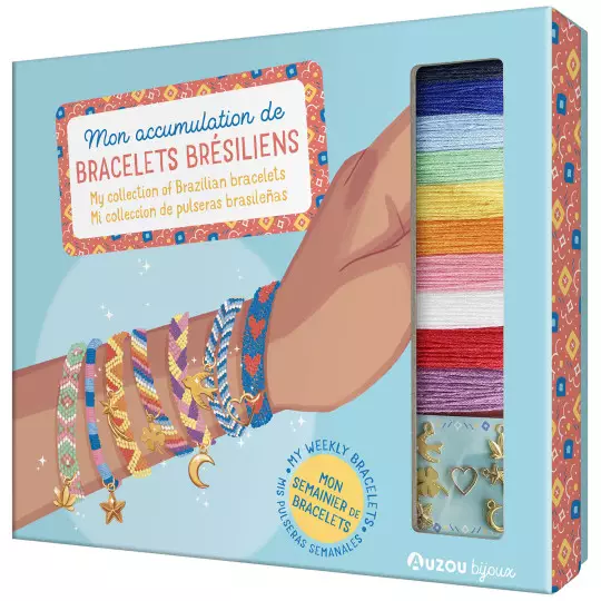 Ma boîte à bijoux Mon accumulation de bracelets brésiliens - Auzou