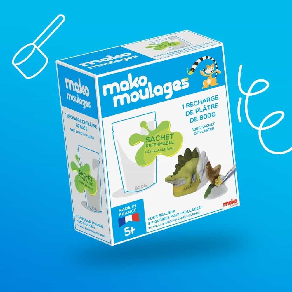 Mako Moulages recharge de plâtre 800g - Mako Moulages