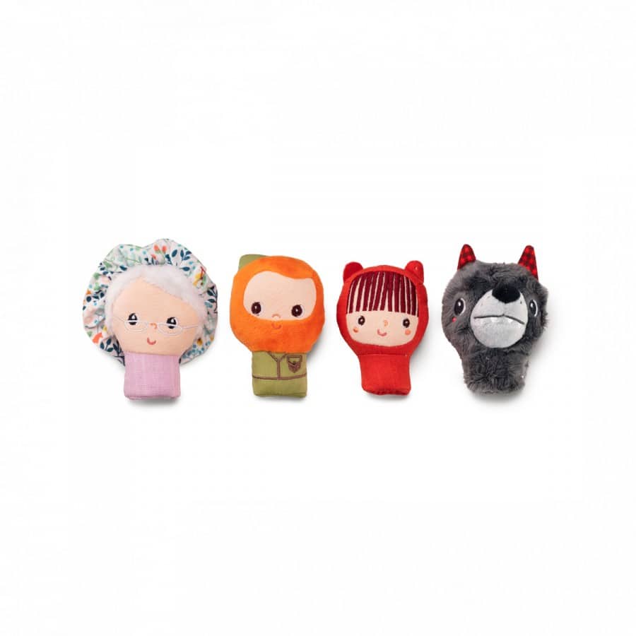 Marionnettes à doigts Chaperon rouge (x4) - Lilliputiens