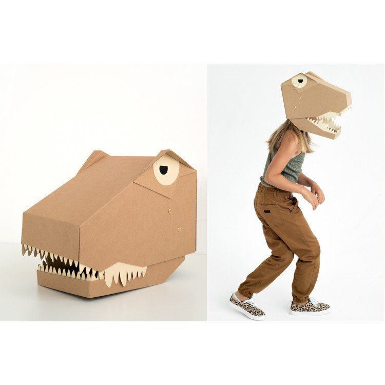 Masque de T-Rex DIY - Koko cardboards