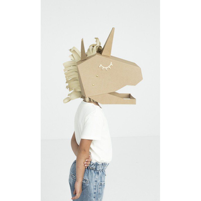 Masque licorne 3D DIY - Koko cardboards