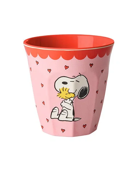 Médium Gobelet Snoopy Rose - Rice