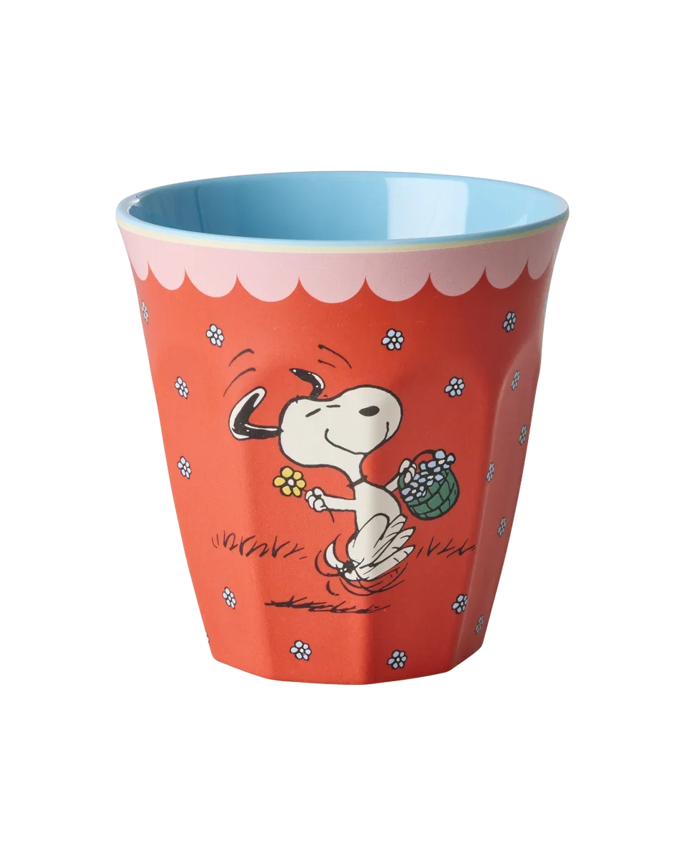 Médium Gobelet Snoopy Rouge - Rice