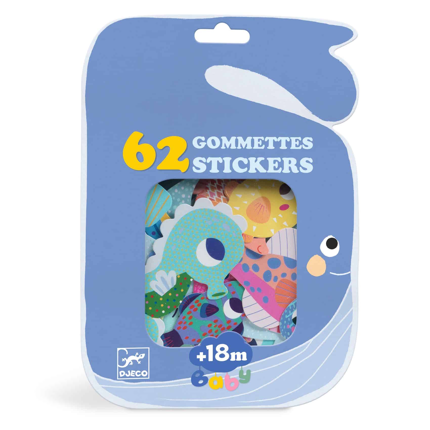 Mes premières gommettes Animaux de la mer - Djeco