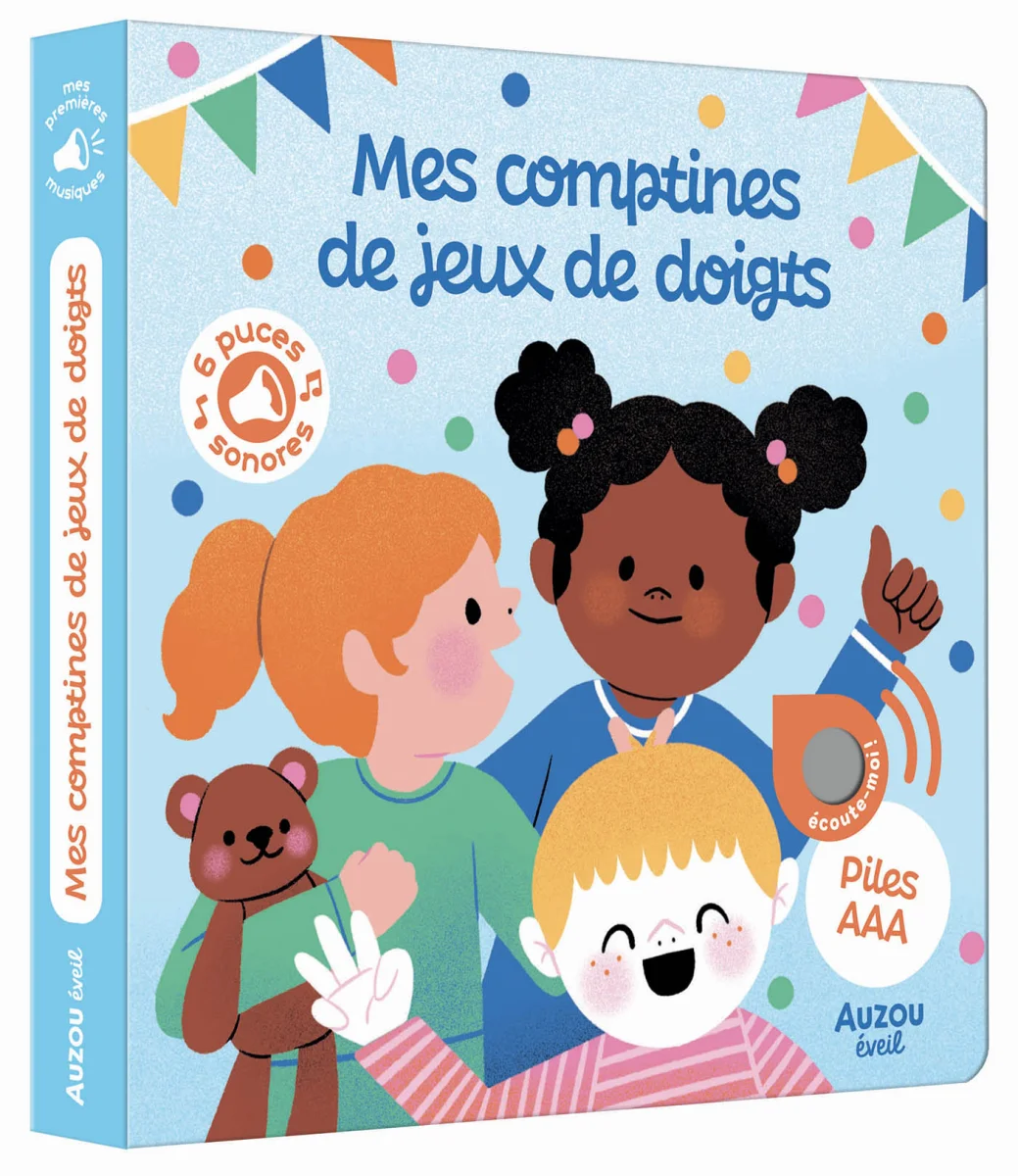 Mes premiers sonores Mes comptines de jeux de doigts - Auzou
