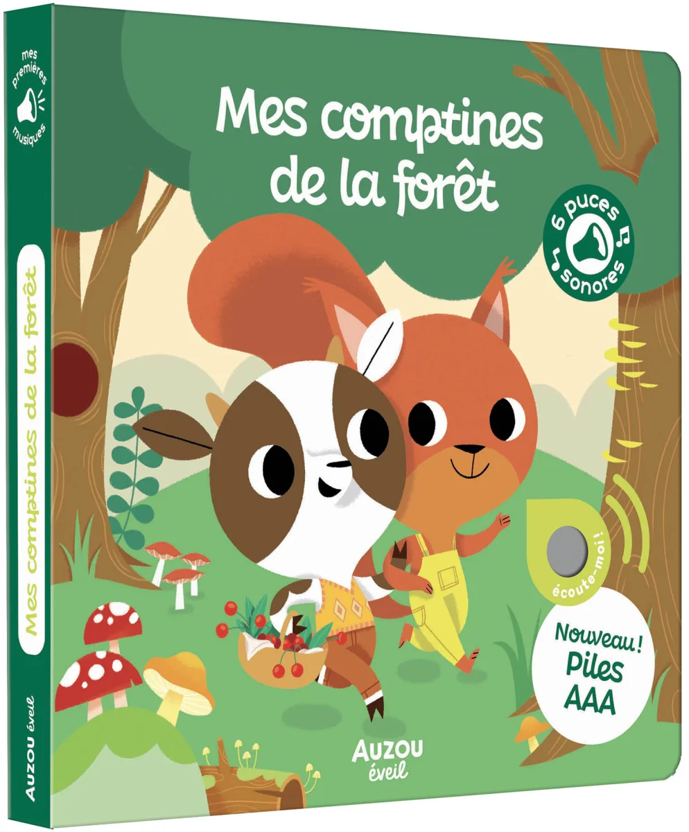 Mes premiers sonores Mes comptines de la forêt - Auzou
