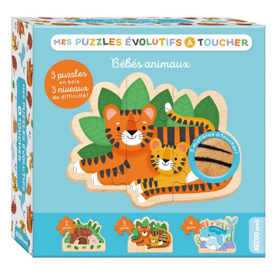 Mes puzzles évolutifs à toucher - Auzou