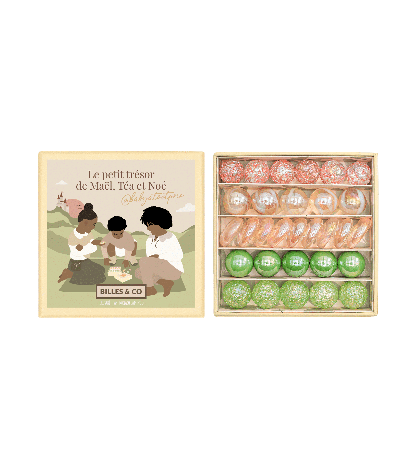 Mini box @babyatoutprix Coffret de 30 billes - Billes and Co