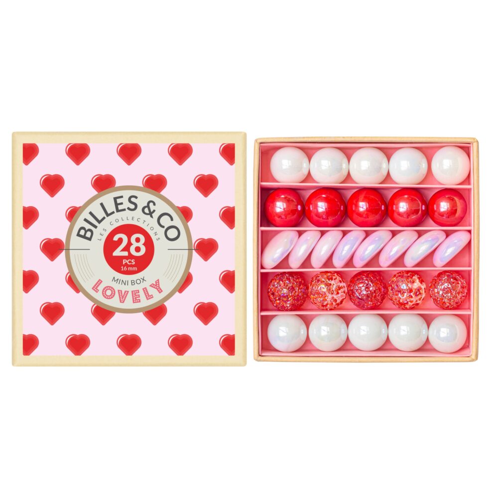 Mini box Lovely Boîte de 29 billes - Billes &amp; Co