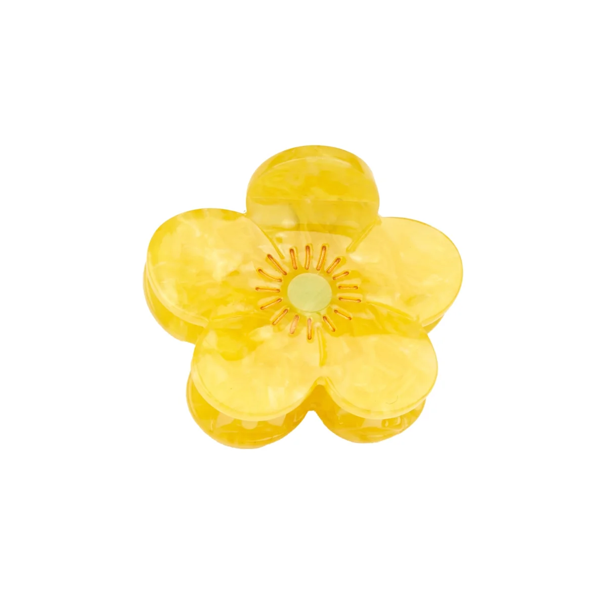 Mini pince à cheveux jaune en forme de fleur Bouton d'Or Coucou Suzette
