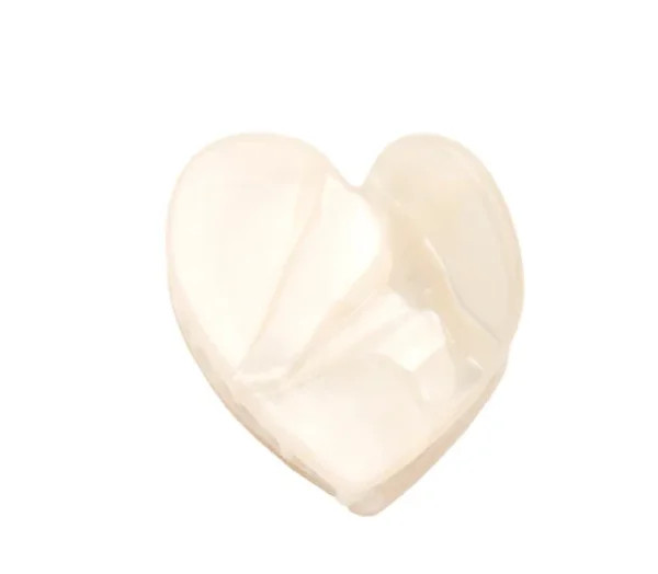 Mini pince à cheveux Coeur Blanc - Coucou Suzette