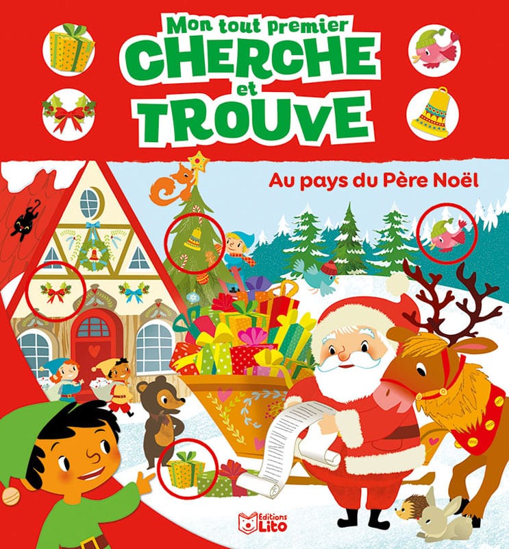 Mon tout premier cherche et trouve Au pays du Père Noël - Editions Lito