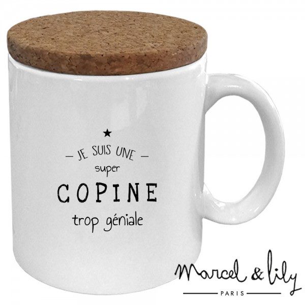 Mug  « Copine trop géniale » - Marcel et Lily