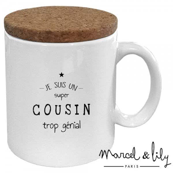 Mug Cousin trop génial - Marcel et Lily