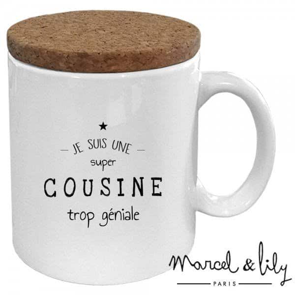 Mug Cousine trop géniale - Marcel et Lily