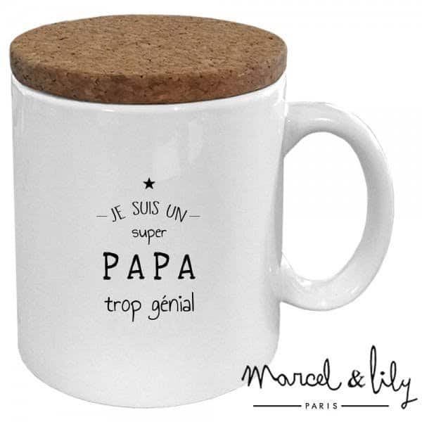 Mug Papa trop génial - Marcel et Lily