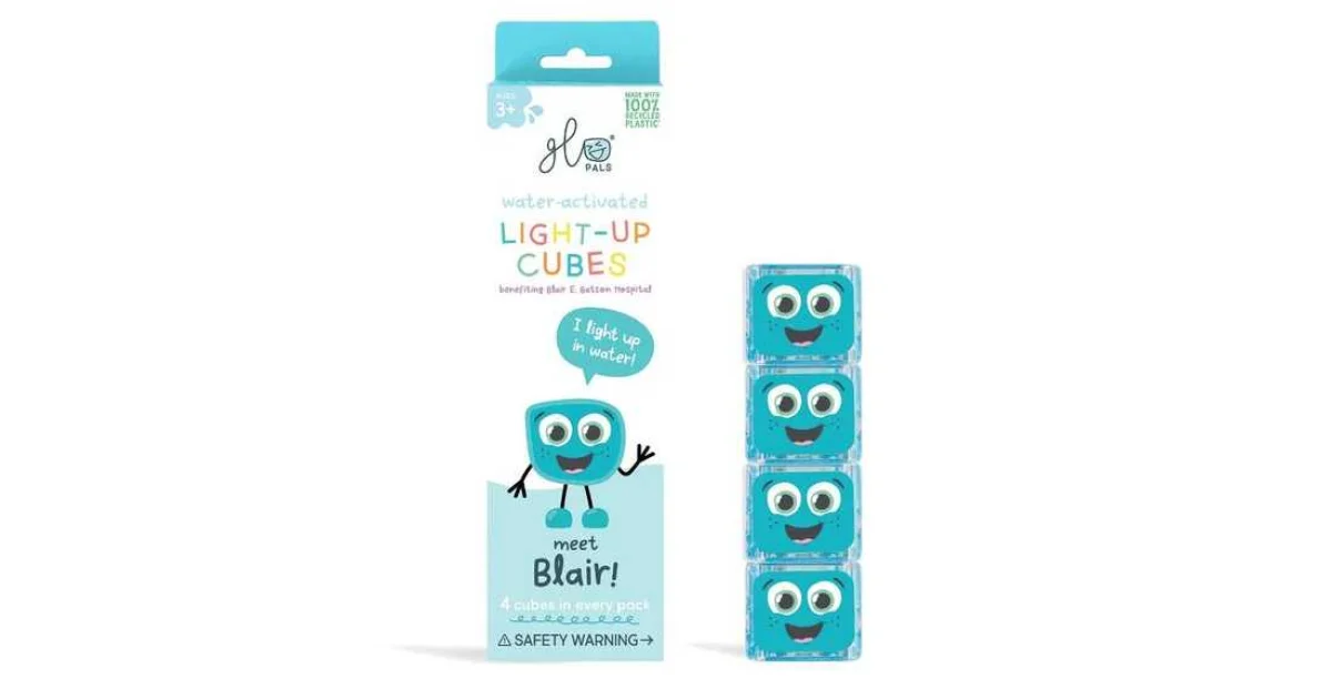 Cubes lumineux Blair Bleu - Glo Pals — Jeu de bain dès 2 ans