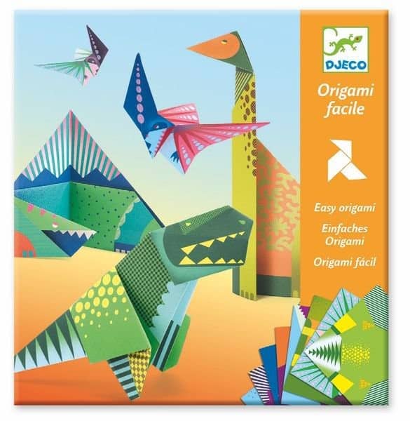 Origami facile dinosaures - Djeco