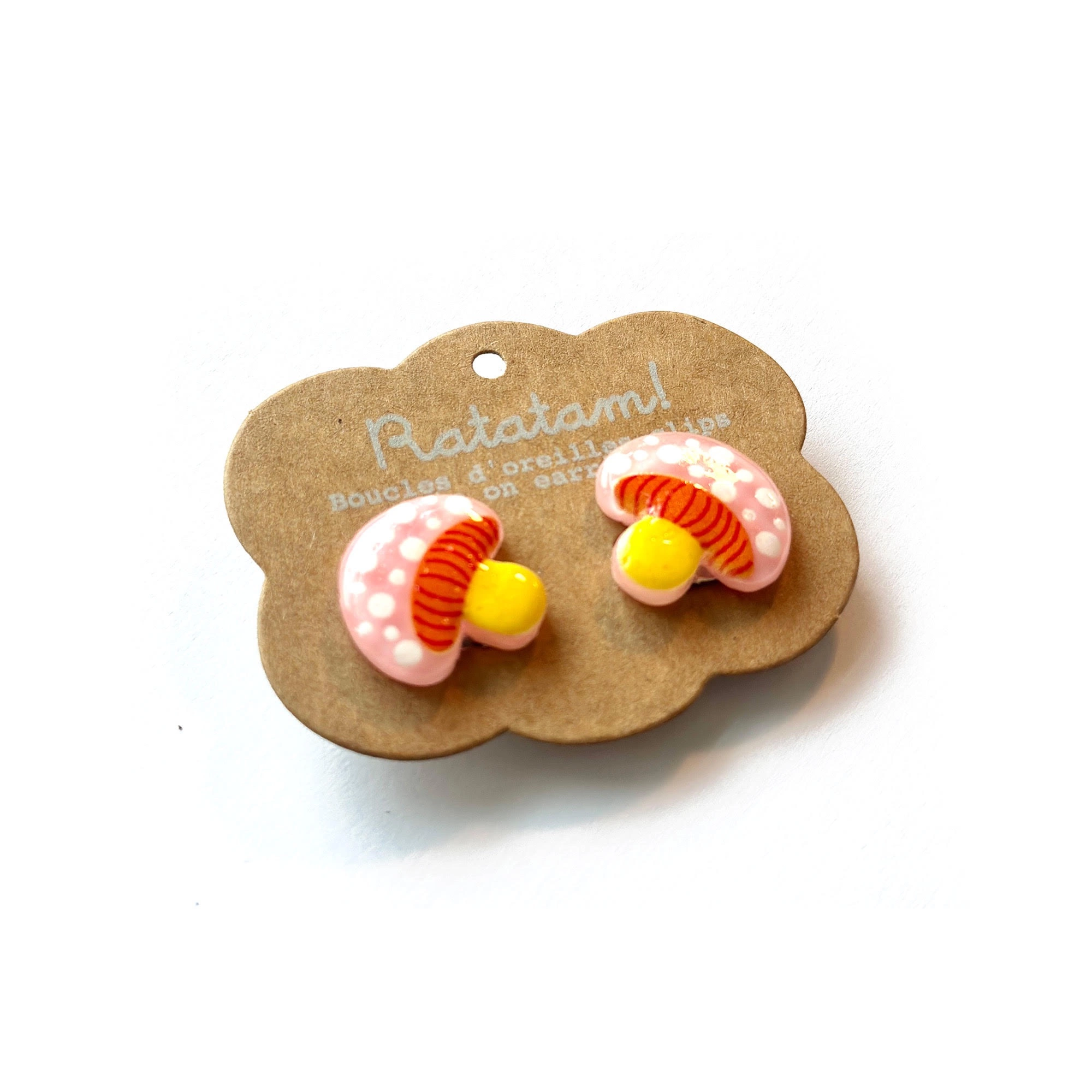 Paire de boucle d’oreille clip Champignon - Ratatam