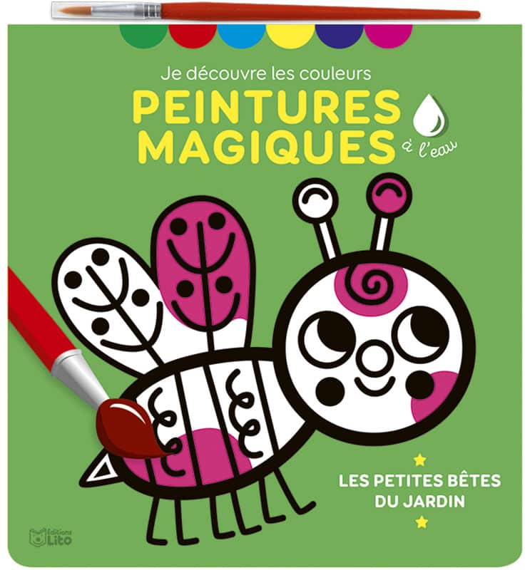 Peinture magique Les petites bêtes du jardin - Editions Lito