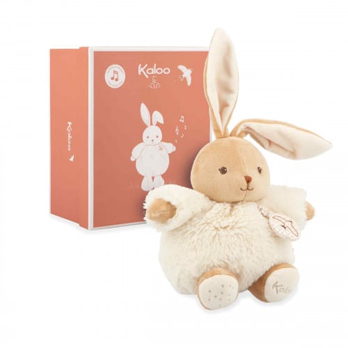Peluche musicale lapin Patapouf Crème 17 cm - Kaloo