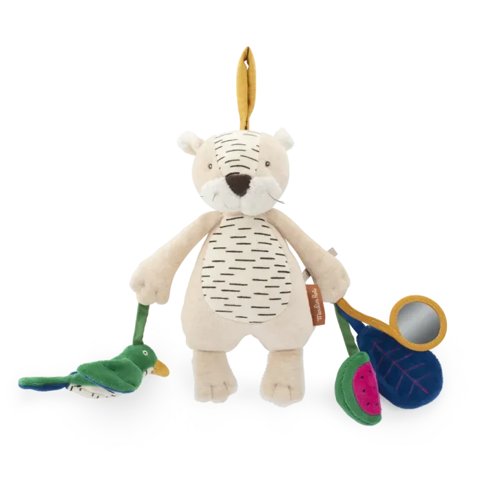 Peluche Tigre Baboo d'activités à suspendre - Moulin Roty