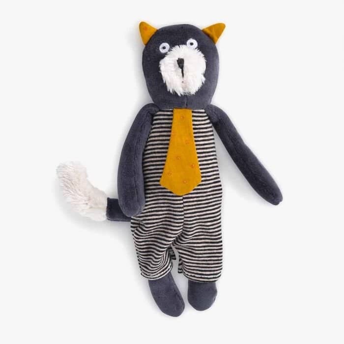 Petite peluche chat gris Alphonse Les Moustaches - Moulin Roty