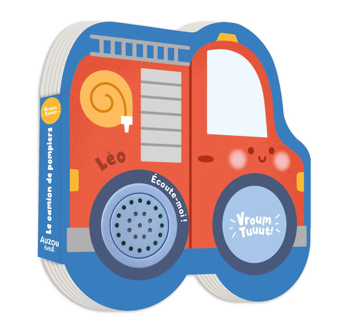 Petits véhicules sonores Léo le camion de pompiers - Auzou