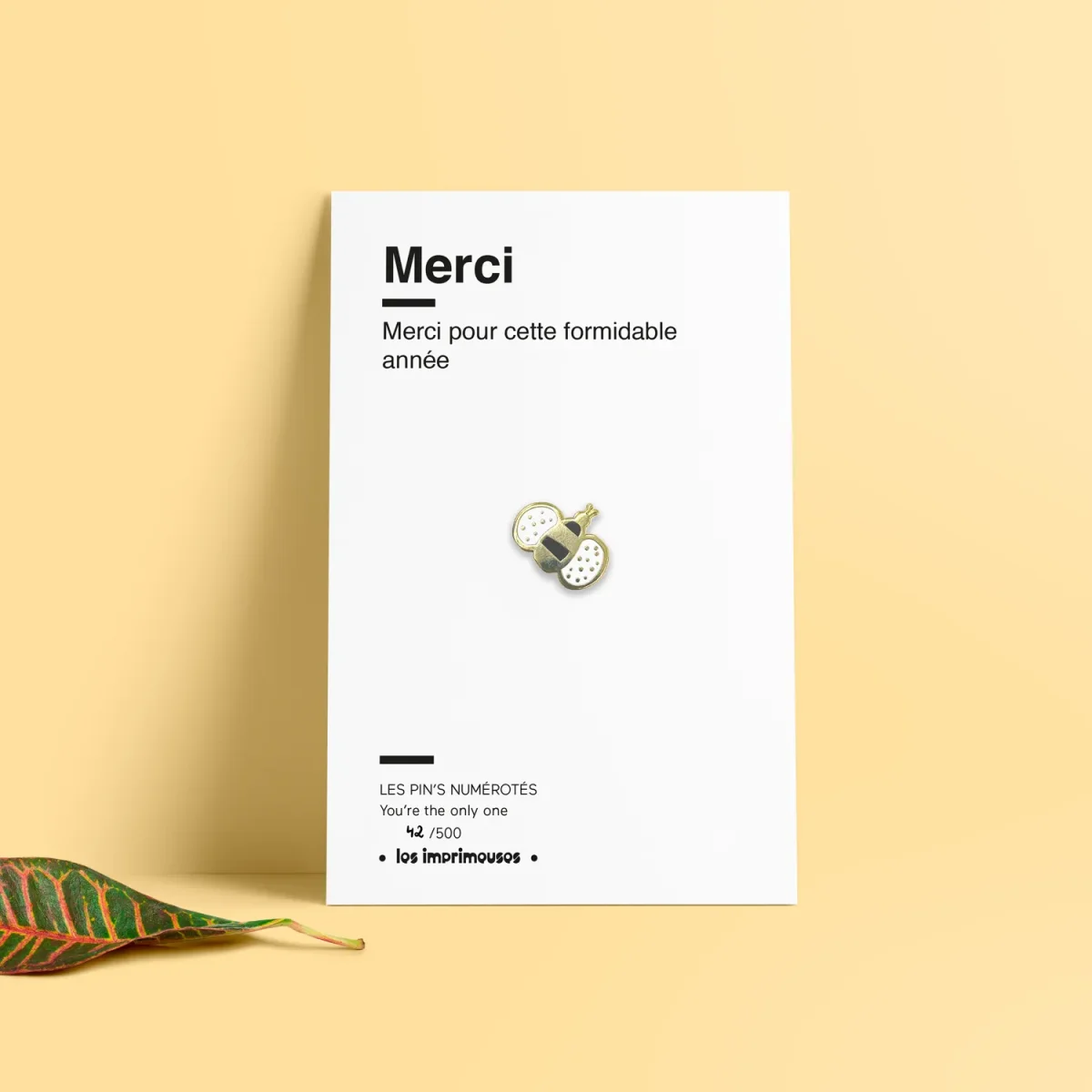 Pin's Abeille Merci - Les imprimeuses