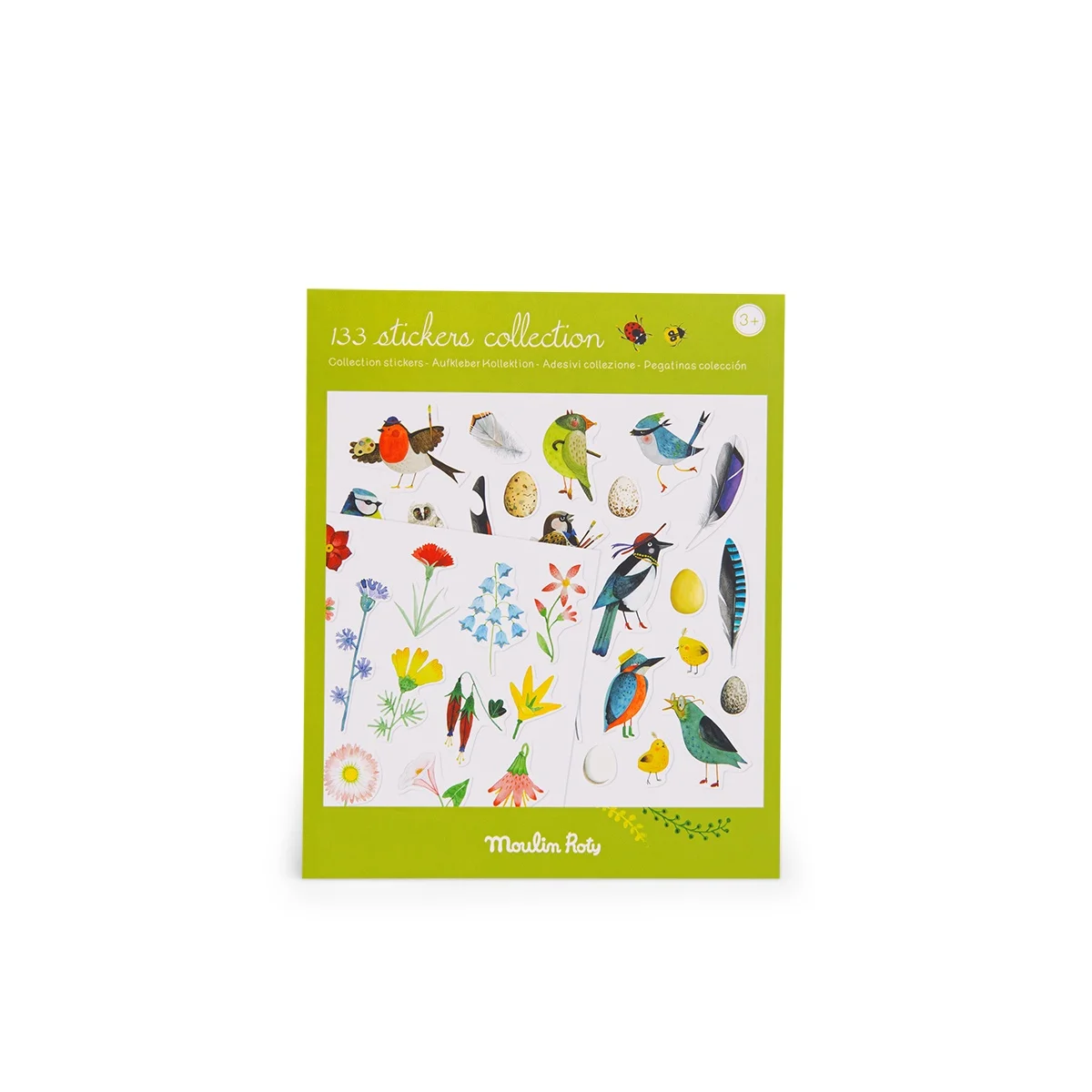 Pochette stickers Le botaniste Le jardin du moulin - Moulin Roty