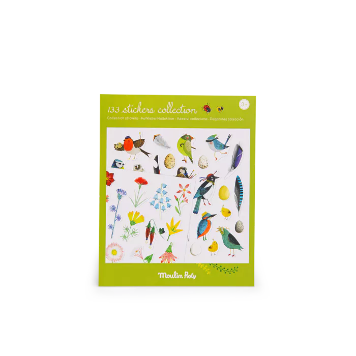 Pochette stickers Le botaniste Le jardin du moulin - Moulin Roty
