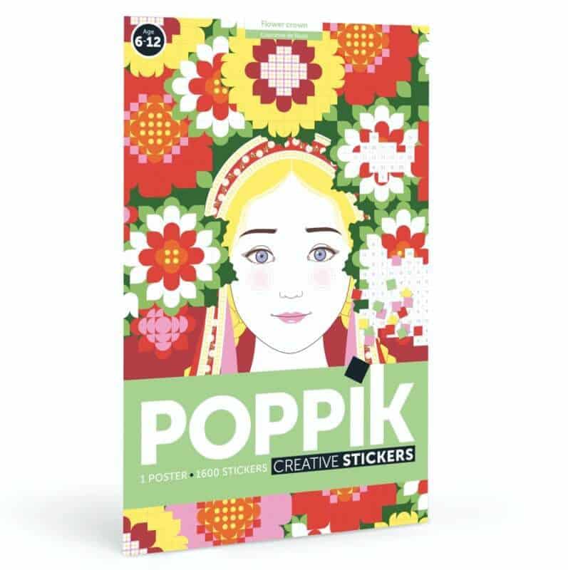 Poster + 1600 stickers Couronne de Fleurs - Poppik
