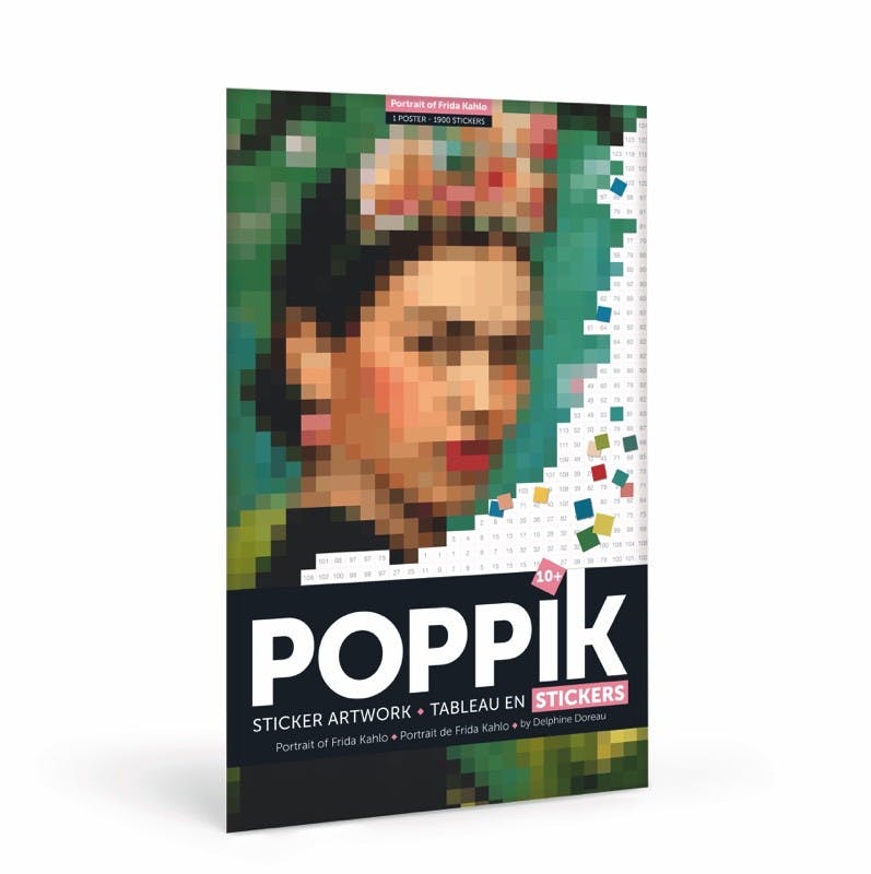 Poster 1900 stickers Portrait de Frida Kahlo - Poppik