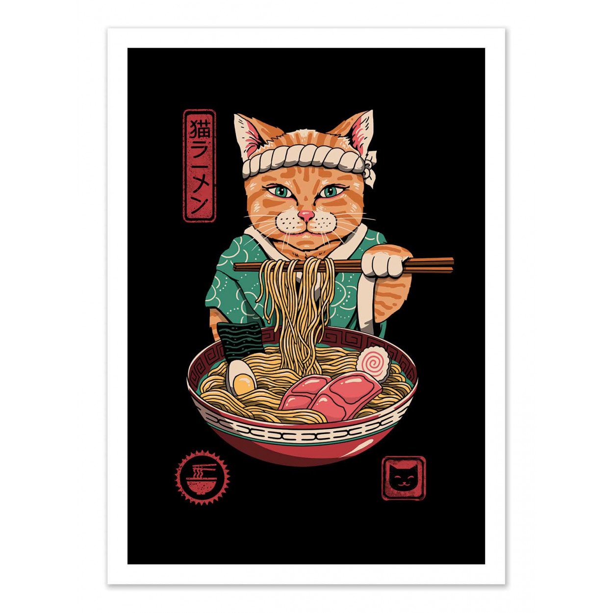 Poster 30 x 40 Neko Ramen - Wall Éditions