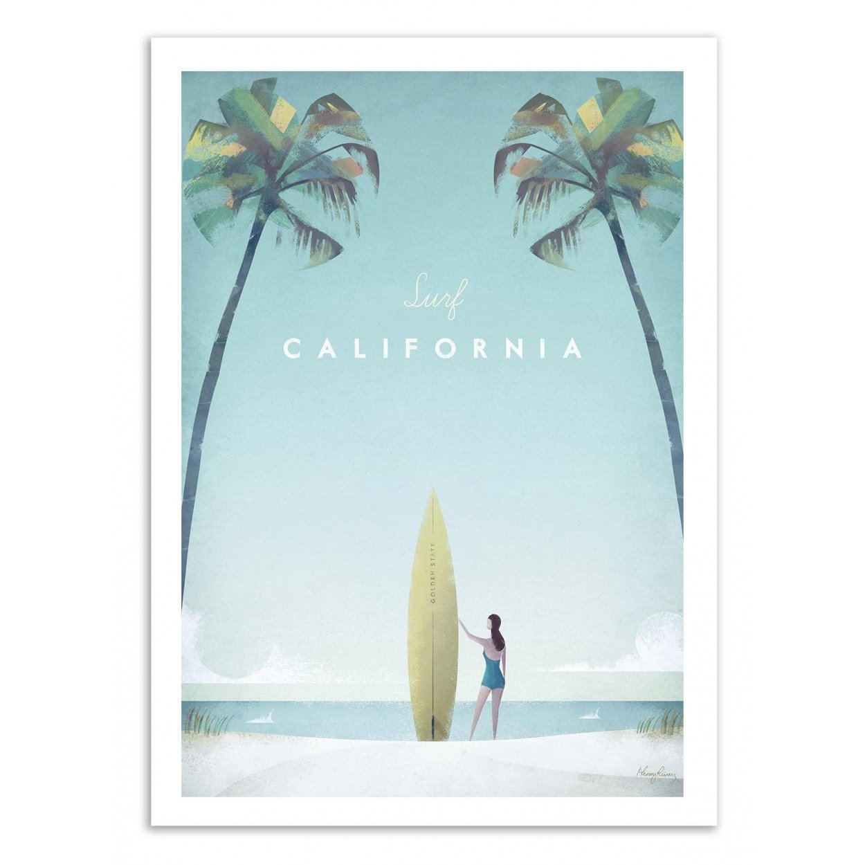 Poster 30 x 40 Visit California - Wall Éditions