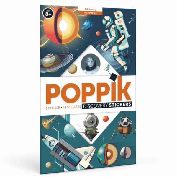 Poster + 40 stickers : Astronomie - Poppik