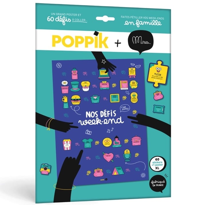 Poster familial Les week-ends - Poppik x Minus