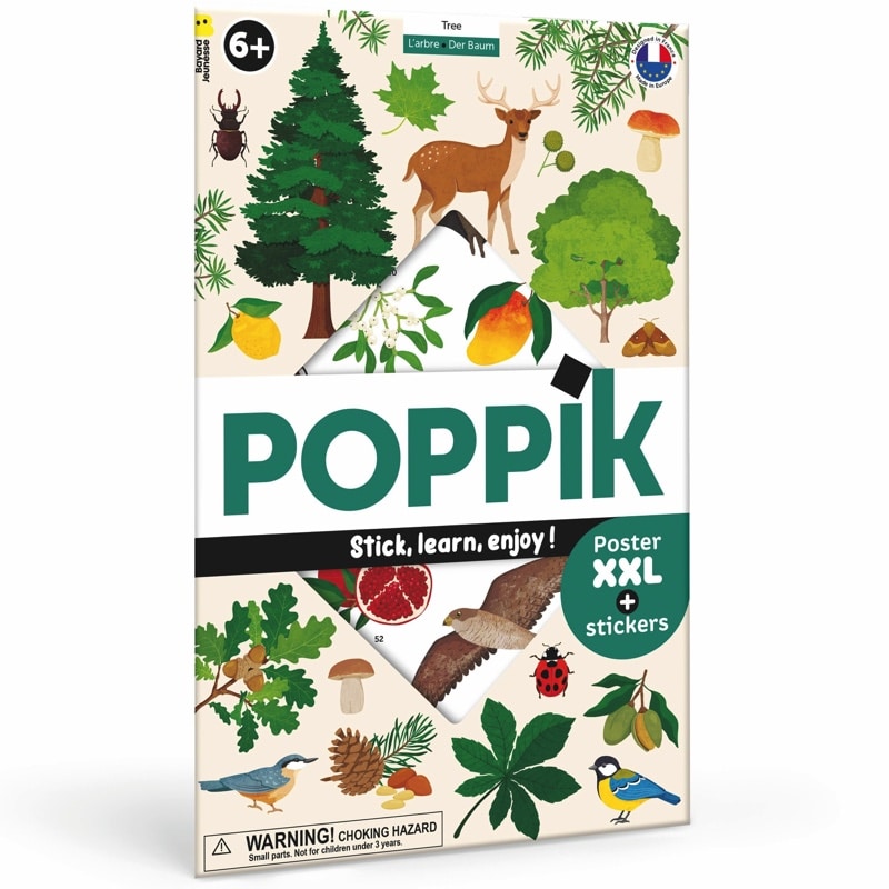 Poster pédagogique à sticker L'arbre - Poppik