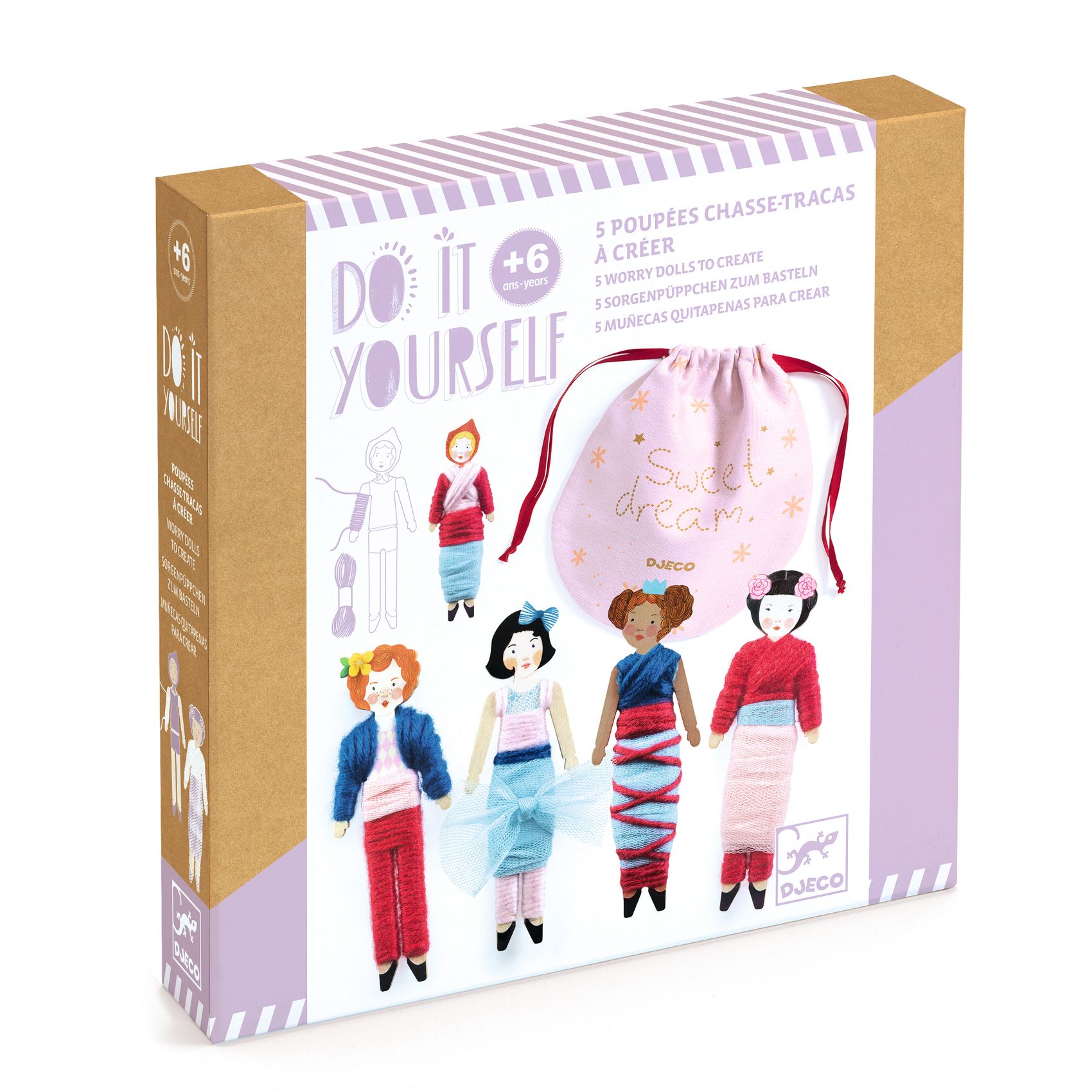 Poupées chasse-tracas à créer Do It Yourself - Djeco