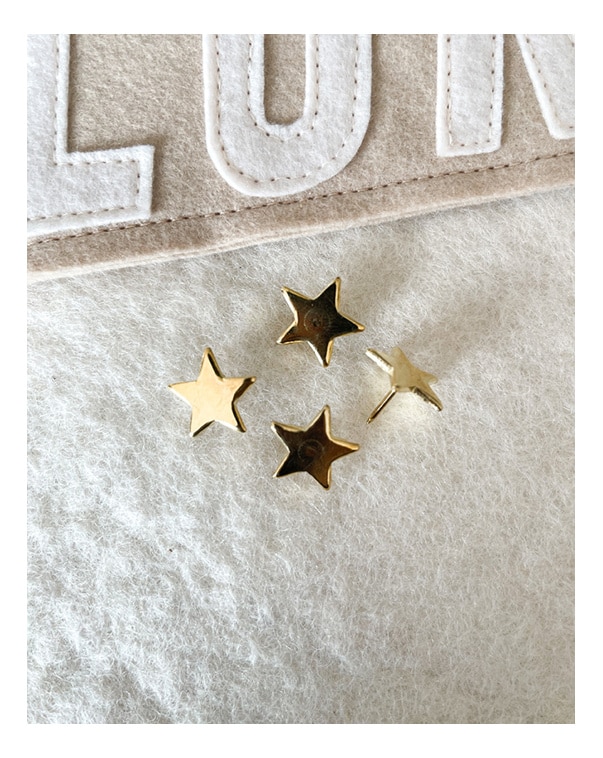 Punaises étoiles dorées - Les Petites Dates