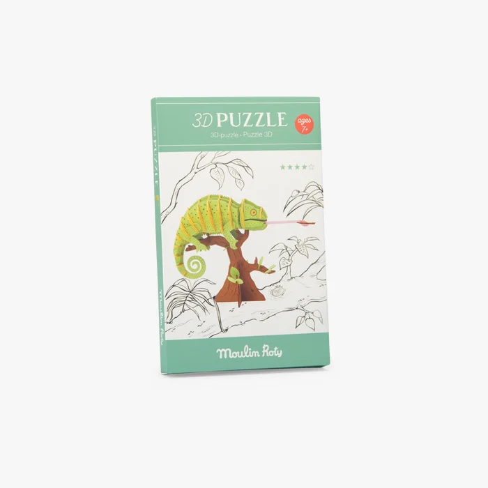 Puzzle 3D Caméléon Tout autour du monde - Moulin Roty