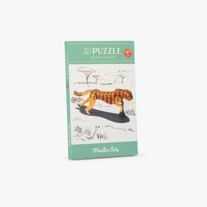 Puzzle 3D Guépard Tout autour du monde - Moulin Roty