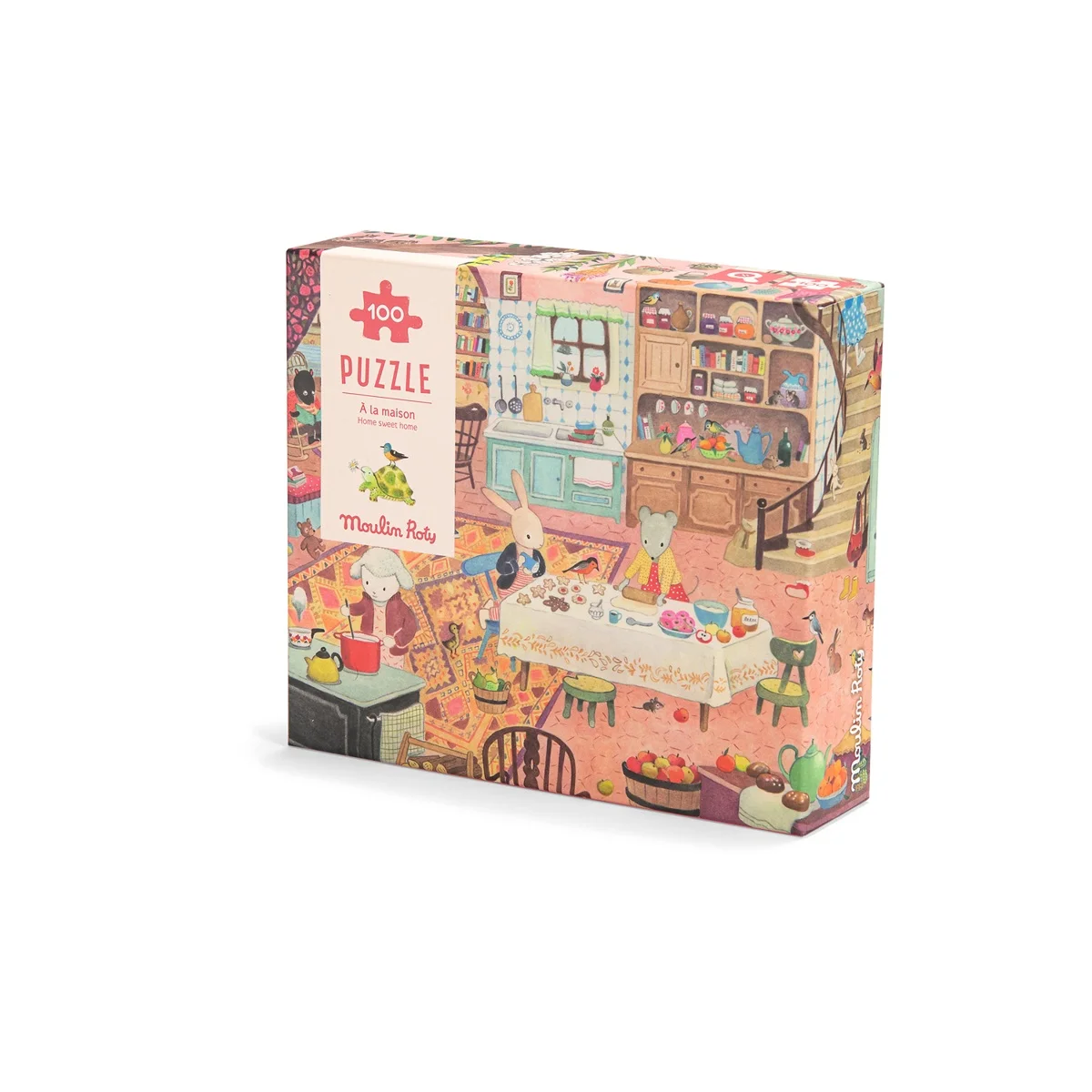Puzzle d'observation A la maison 100 pièces La grande famille - Moulin Roty