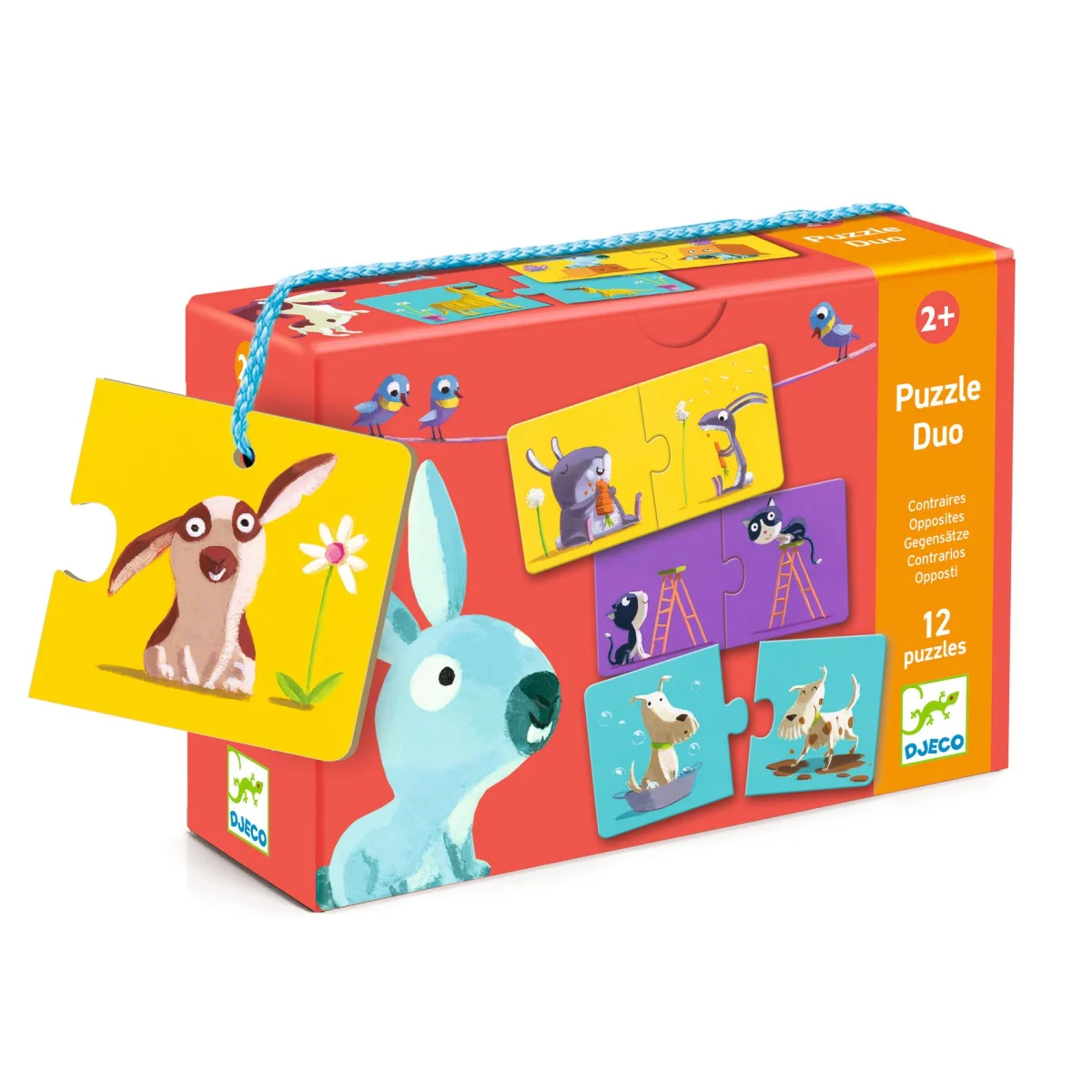Puzzle duo Contraires - Djeco