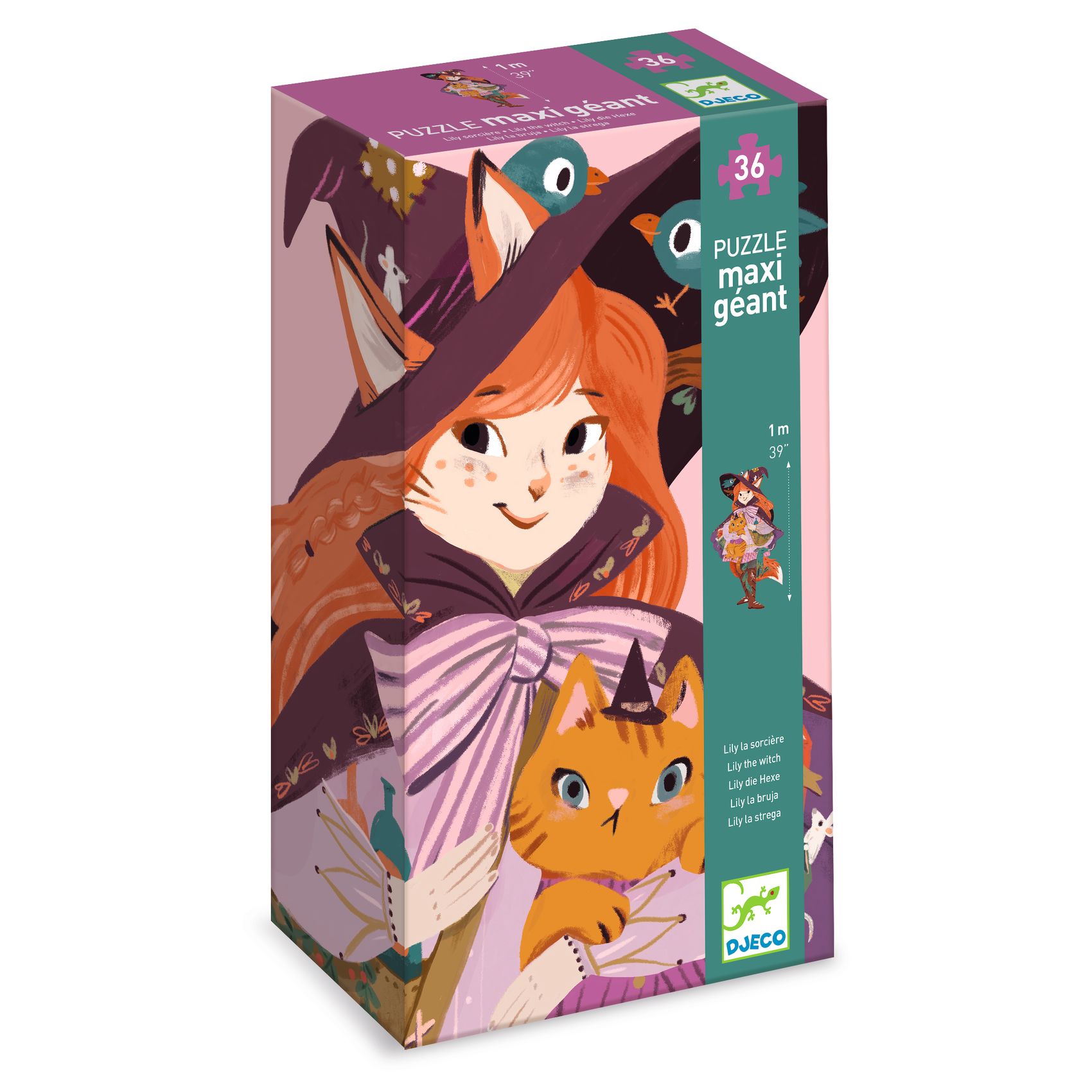 Puzzle géant 36 pièces Lily la sorcière - Djeco